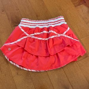 Lululemon Red Track Attack skort